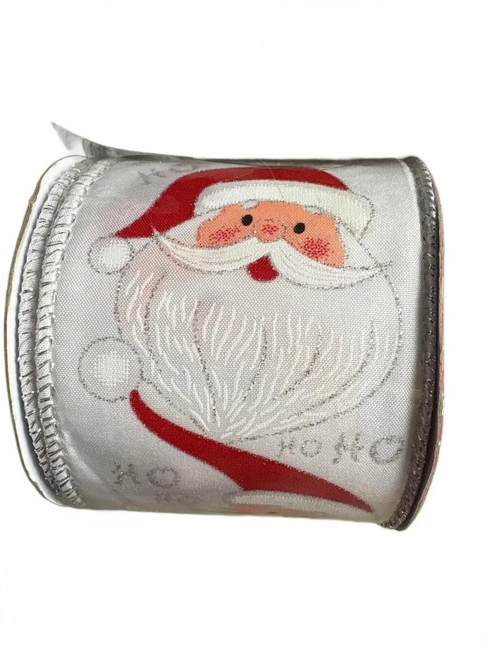 Holiday Style Decorative Christmas Ribbon Set with Santa and Reindeer Designs